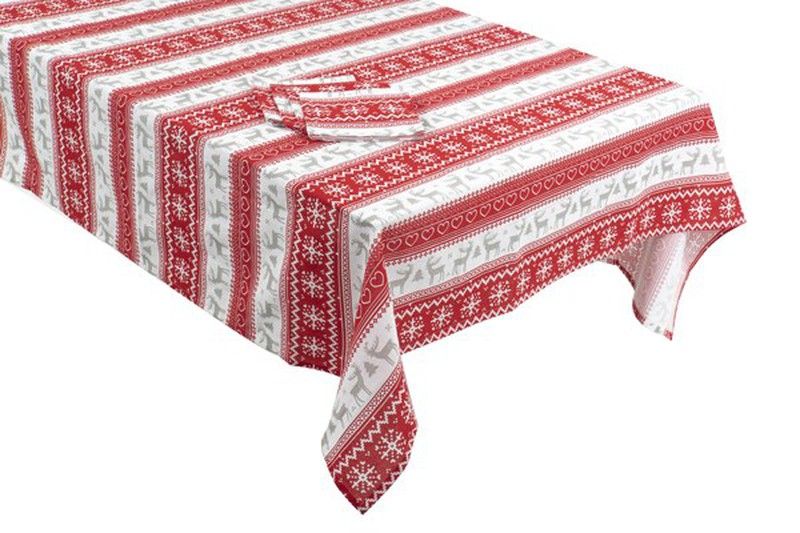 Mantel con motivos navideños