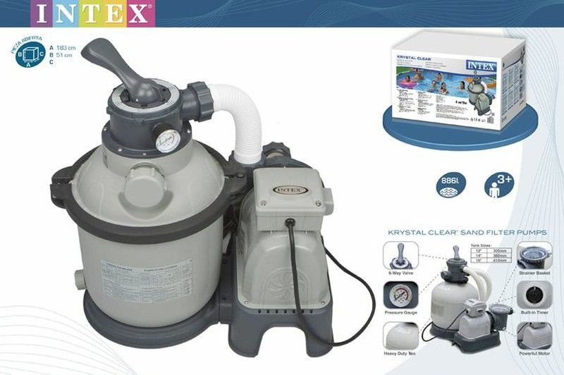 Depuradora de arena Krystal Clear 4.500l/h 28644 Intex 