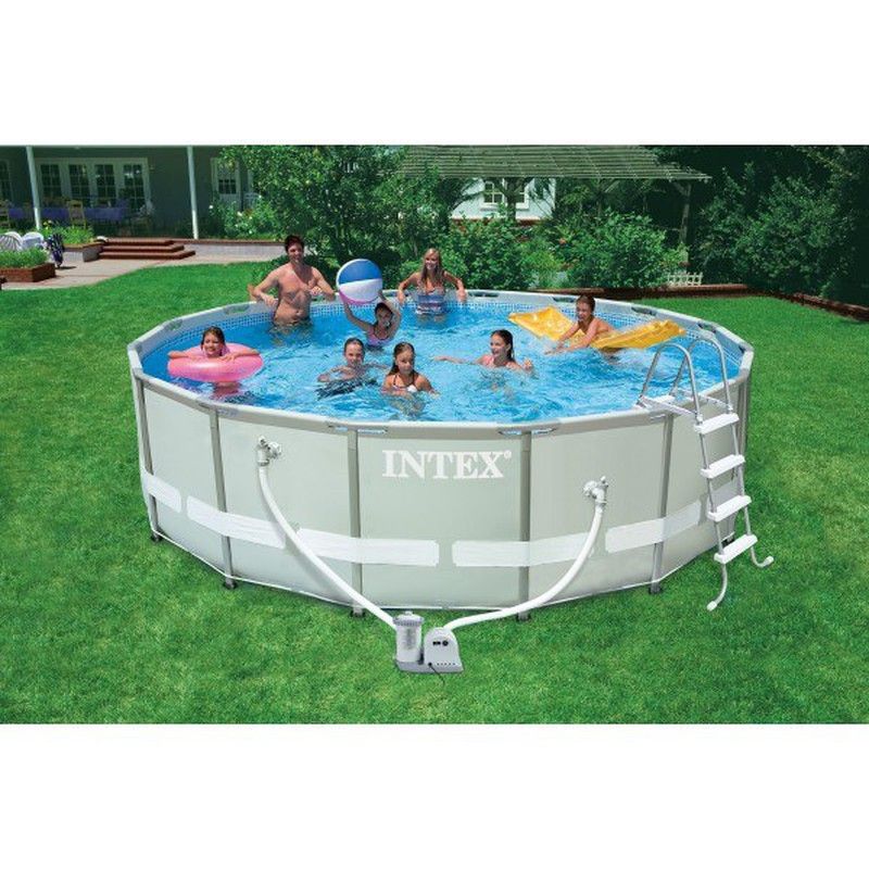 Piscina Ultra Frame redonda de 488cm de Intex 28324