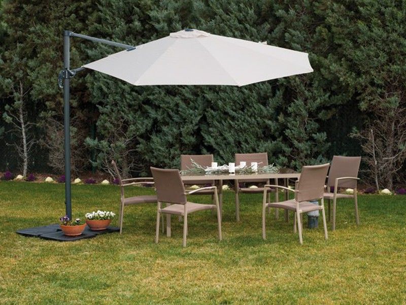 Conjunto de mesas y sillas en aluminio PG0164