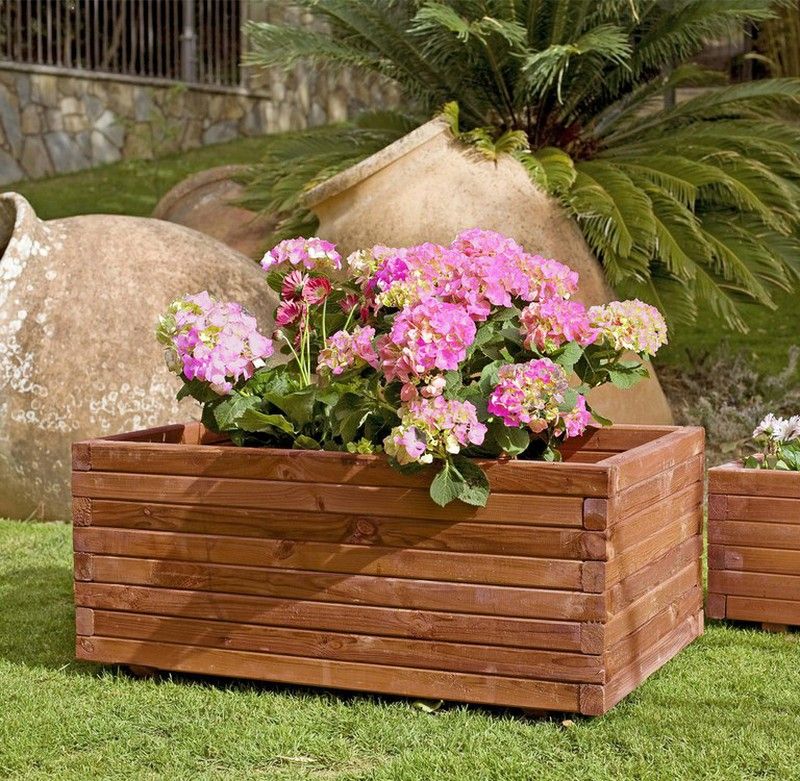 Jardinera Hexagonal Madera 