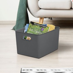 ARREGUI Basic CR302-B Cubo de basura y reciclaje de acero de 3 cubos, mueble  de reciclaje, 3 x 17 L (51 L), gris claro