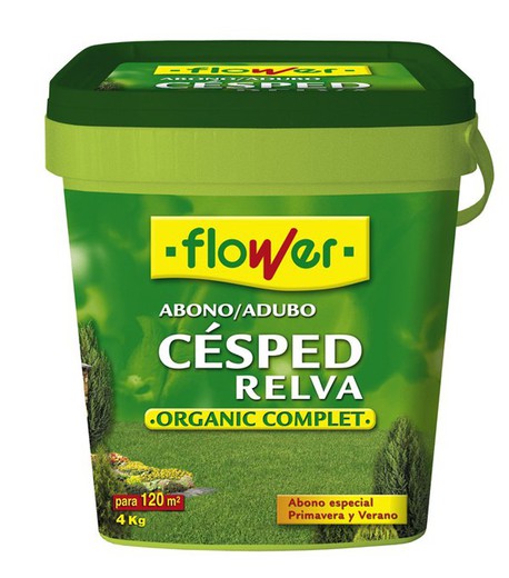 Abono Césped Organic Complet 4 kgs Flower