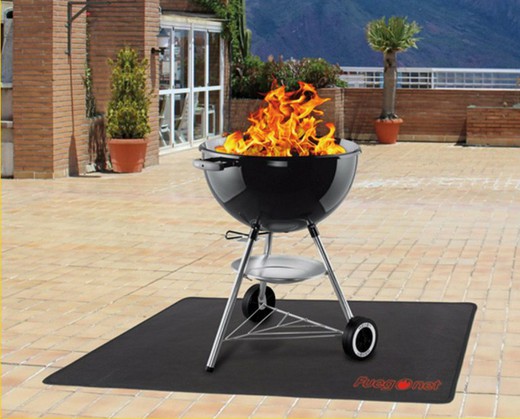Fireproof fireplace stove rug 50x100 cm