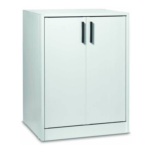 White resin washing machine cabinet with 2 doors by maiol