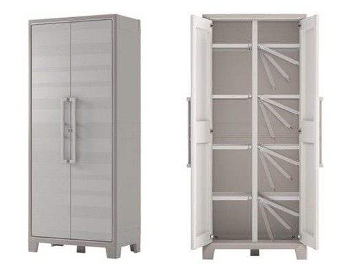 Reinforced pvc cabinet APL180844 with 2-door divider