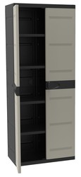 Two-door resin cabinet with four shelves PH1421