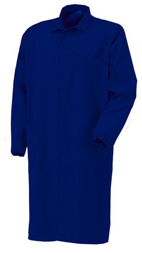 Blauwe polyester/katoenen jurk L