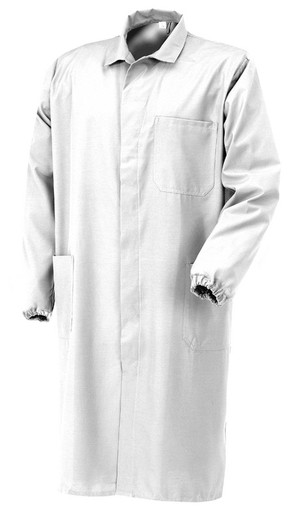 White Polyester / Cotton Coat XL