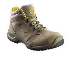 Bota de couro nobuck S3 marrom 39