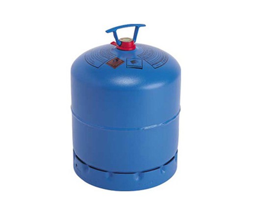 Grande bouteille de gaz bleue pleine