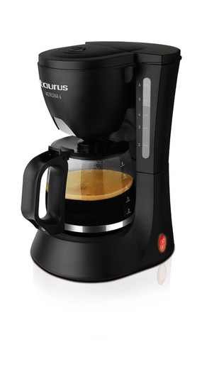 Machine à café goutte à goutte noire 600W 6 TZ