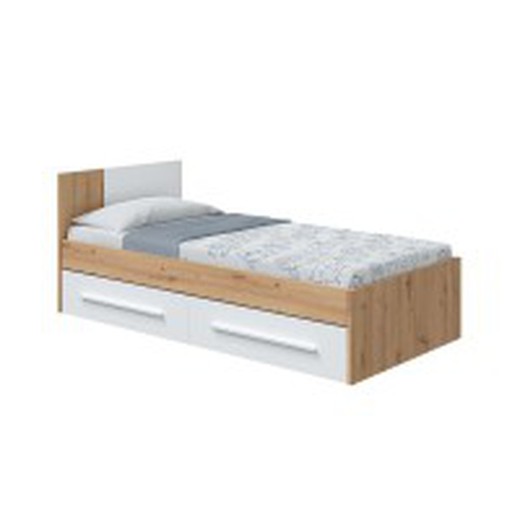 Youth bed with headboard + 2 drawers AMBIENT