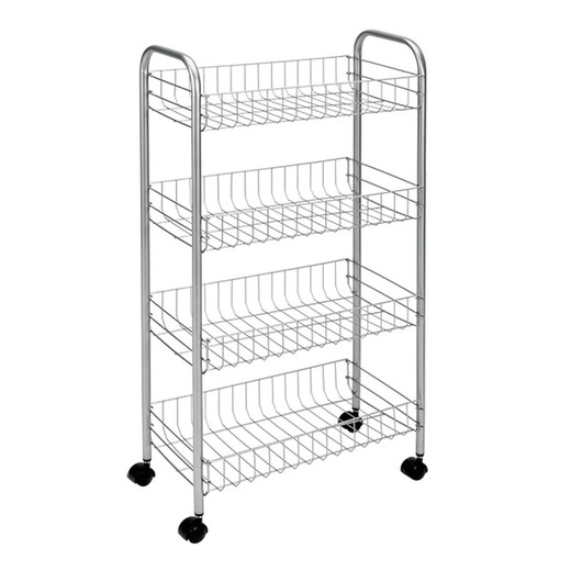 Ascona 4 C roestvrijstalen multifunctionele trolley 41X26X86CM