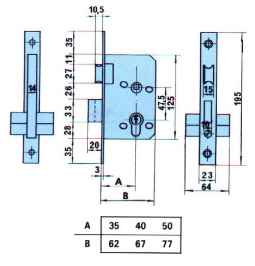 Mortise Lock Hl