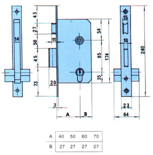 Mortise Lock Hl