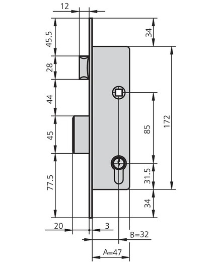 Mortise Lock Met Hn