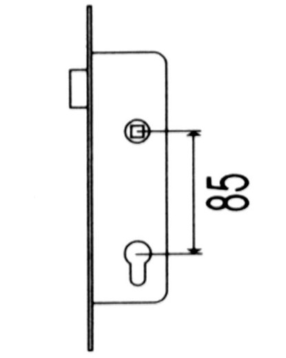 Porta Mortise Lock Met