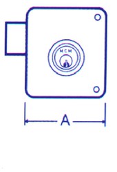 Cerradura Sobrep Pint Izqd 100 I