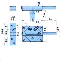 Boulon chromé