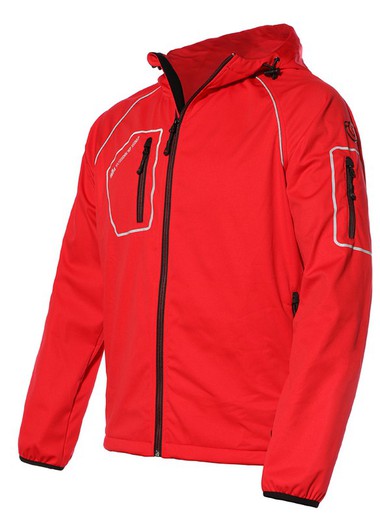 Polyester Softshell Jas Rood S