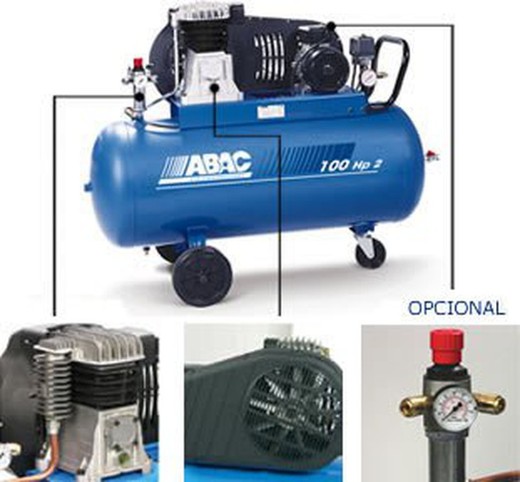 cintos de compressor de êmbolo Abac B-2800B 100L