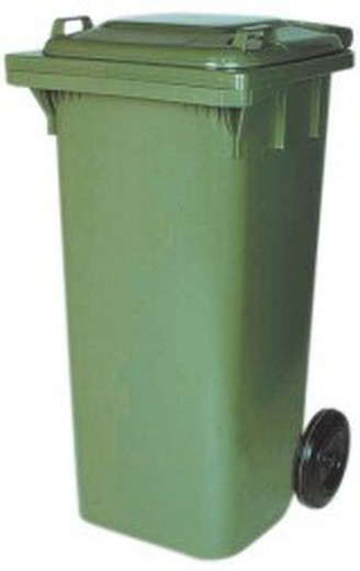 Green wheeled bin 120L