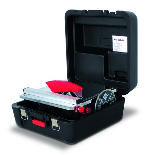 Cortador de mesa portátil ND-180BL com mala de viagem e disco Rubi