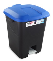 Ökologischer blauer Treteimer 50 L