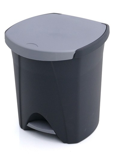 Ecological Graphite Pedal Bin 30 L + 18 L