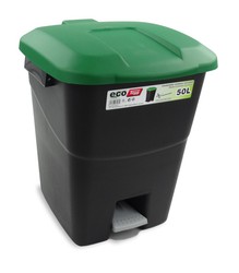 Cubo Pedal Ecologico Verde 50 L