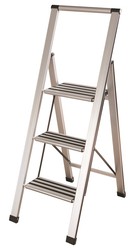 Escalera domestica de aluminio con 3 peldaños C2-0076