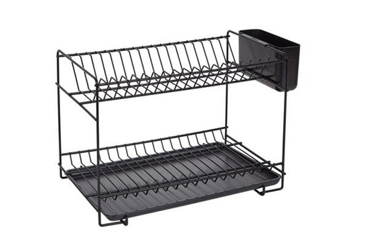 Small Black Dish Drainer 38,5X25X28