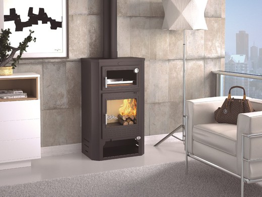 M-104 wood stove with FM surround oven