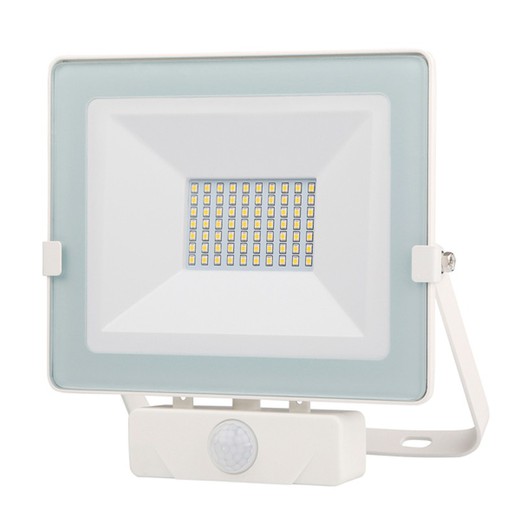 White Led Spotlight Ip65 C / Sensor 50 W