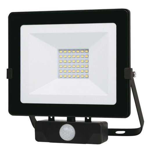 Schwarzer LED-Strahler Ip65 C / Sensor 10 W