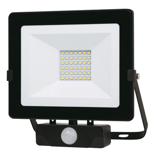 Schwarzer LED-Strahler Ip65 C / Sensor 30 W