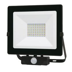 Foco Led Negro Ip65 C/Sensor 50 W