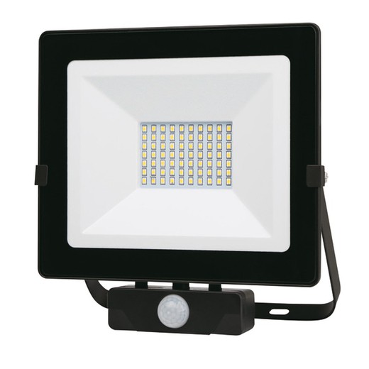 Schwarzer LED-Strahler Ip65 C / Sensor 50 W