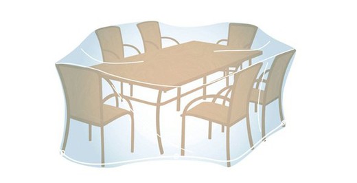Funda cubre mesa rectangular ovalada Talla L