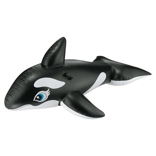 Inflatable Orca animal figure with handles 213cm Intex 58561