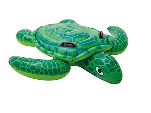 Green turtle inflatable figure w / handles 150cm Intex 57524