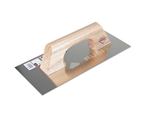 Stainless steel trowel. Sharp M / Wood 300X150 MM