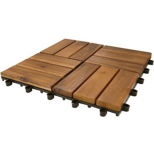 Loseta madera acacia 30x30x2.5 Pontarolo