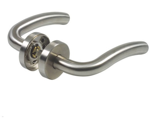 Stainless Steel Handle C / Rosette Set 51.5 MM