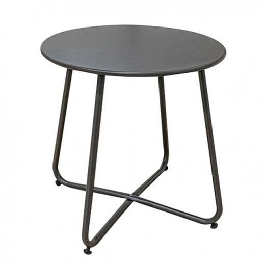 Table d'appoint LUNA en acier graphite