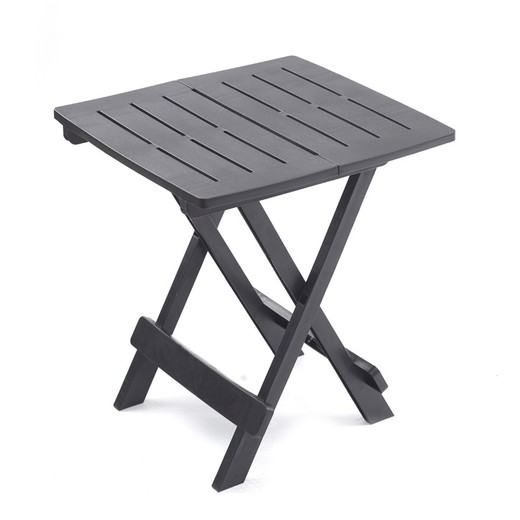 Table d'appoint pliante en résine anthracite par Adige