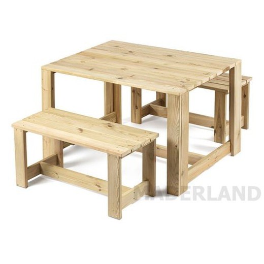 Wooden Table SET LONDON by Maderland