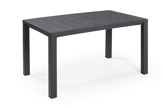 Anthracite Julie resin table 147x90 cm by keter