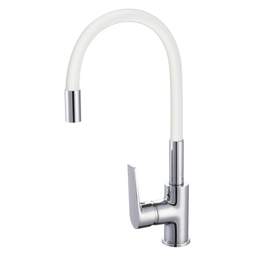 White Rubber Sink Mixer